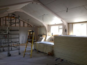 Insulated plasterboard